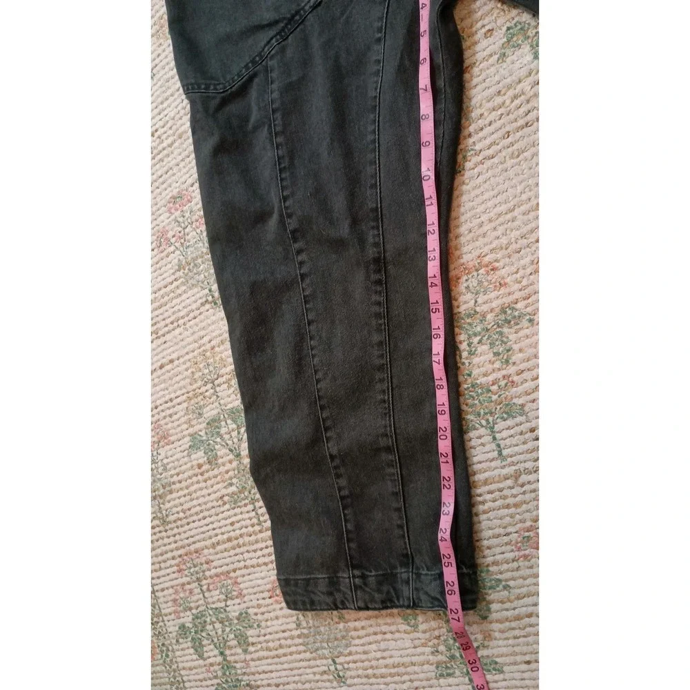 NWT Free People We The Free High Roller Overalls Mineral Black XXL Cotton